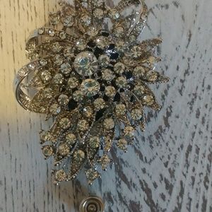 Bling badge holder